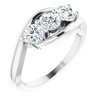 14K White 1 CTW Diamond Anniversary Ring Ref 11903031